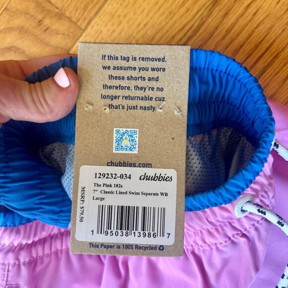 CHUBBIES- Classic Swim Trunk (Men Size LARGE) - Picture 8 of 12